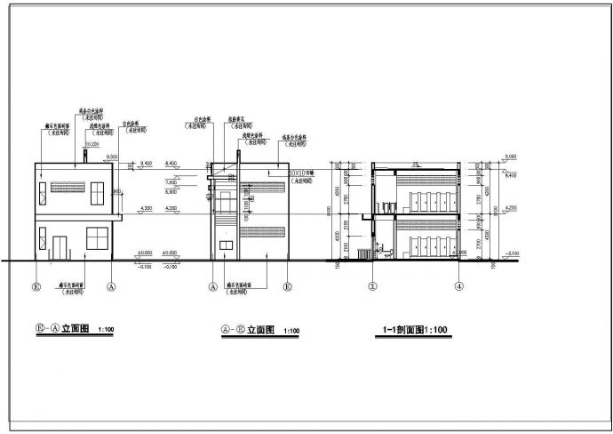 一套比较详细的二层130平米公厕建筑图纸_图1