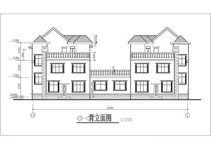 3层农村自建房别墅设计图纸（含效果图）_图1