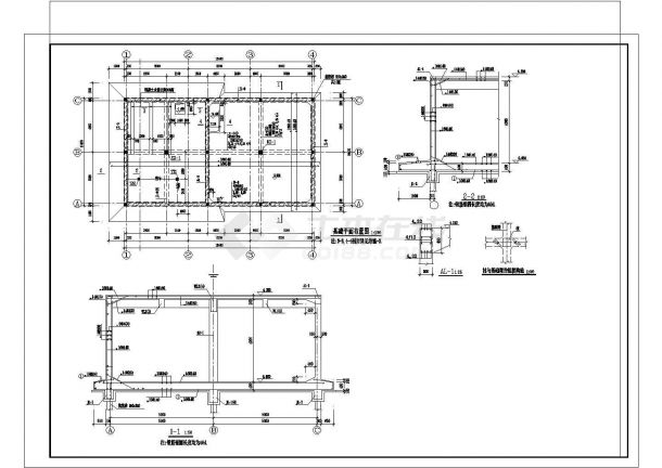某半地下室水泵房混凝土结构设计施工图-图二