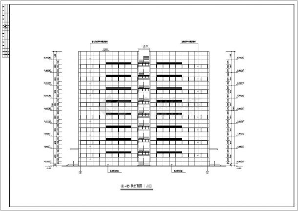 某环保产业园区八层办公楼建筑施工图 -图二