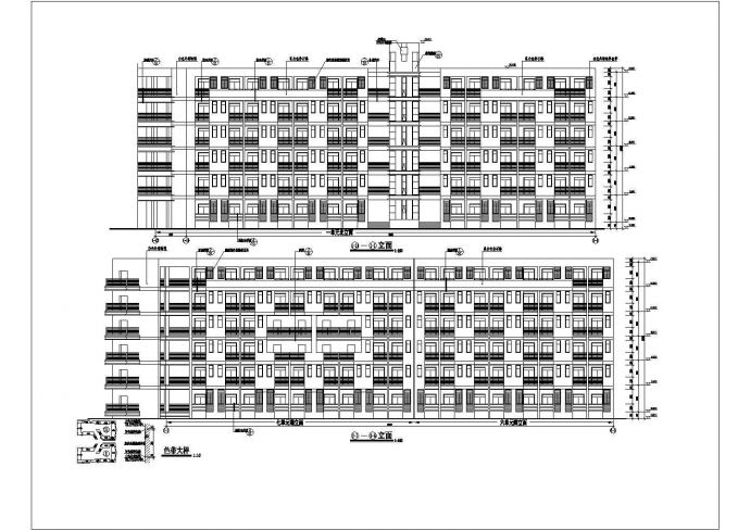 某地六层学生单元宿舍楼建筑设计图_图1