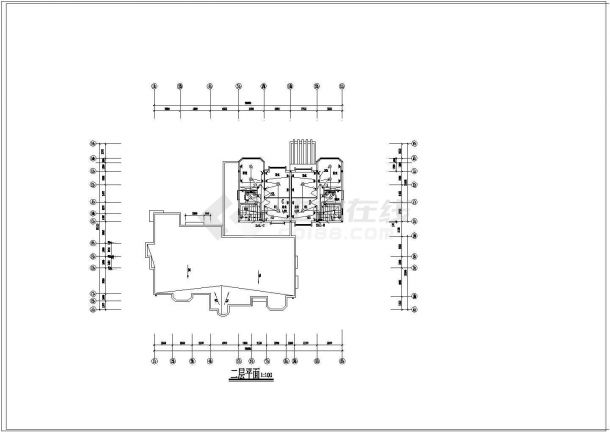 某地区售楼处样板房电气设计CAD施工图纸-图一