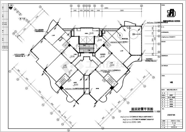 某地区小区电气高层图CAD施工图纸-图二