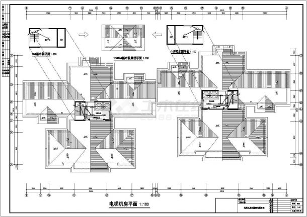 某地区十六层强弱电CAD施工图纸-图二
