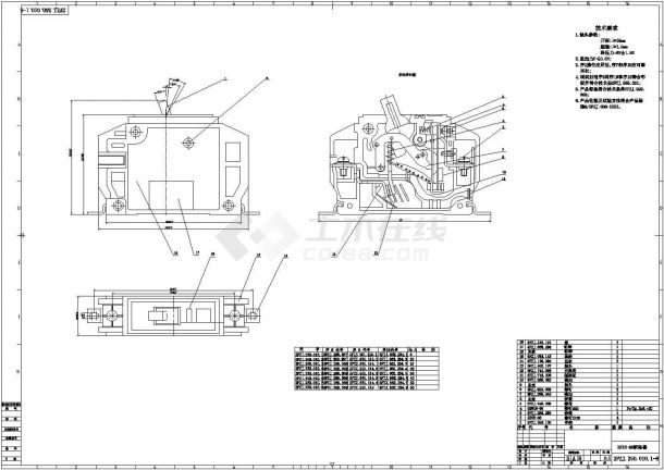 DZ12-60小型断路器总装CAD图-图一