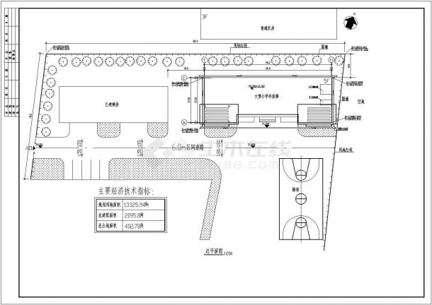 某地大堡小学建筑施工图（含设计说明）-图二