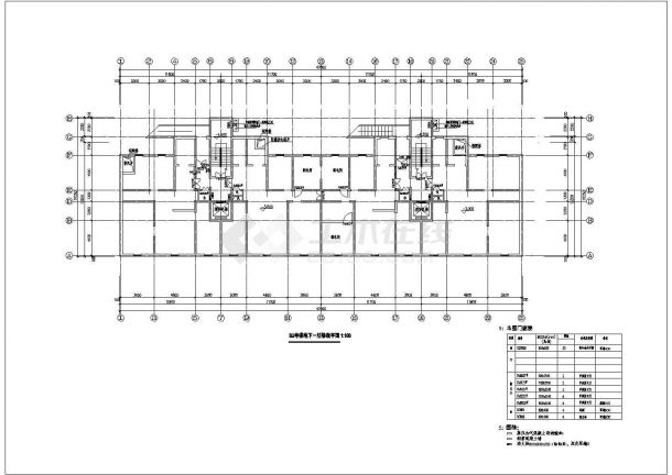 某地高层住宅地下室建筑设计方案图-图二