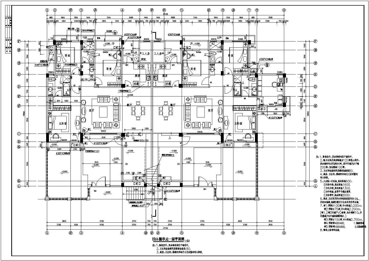 具有特色的单体洋房建筑cad设计图