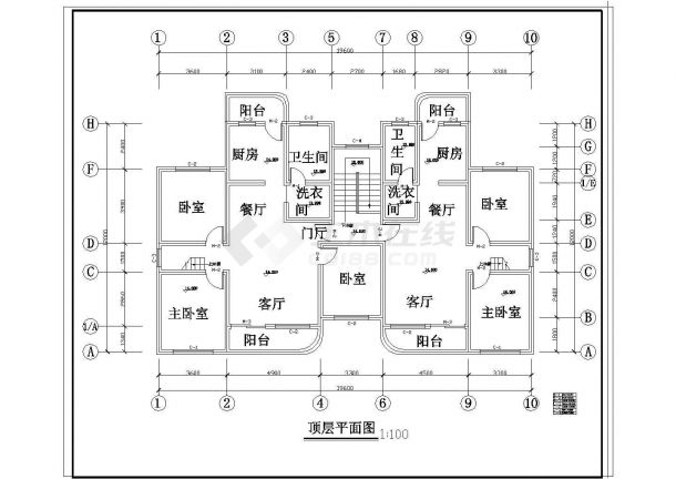 比较受欢迎的住宅建筑设计方案图纸-图一