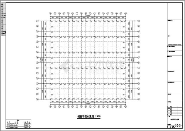 水头某石材公司钢结构工程CAD设计方案图纸-图一