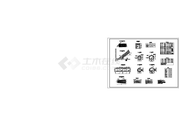 典型的斜井型式和配筋CAD图纸-图一