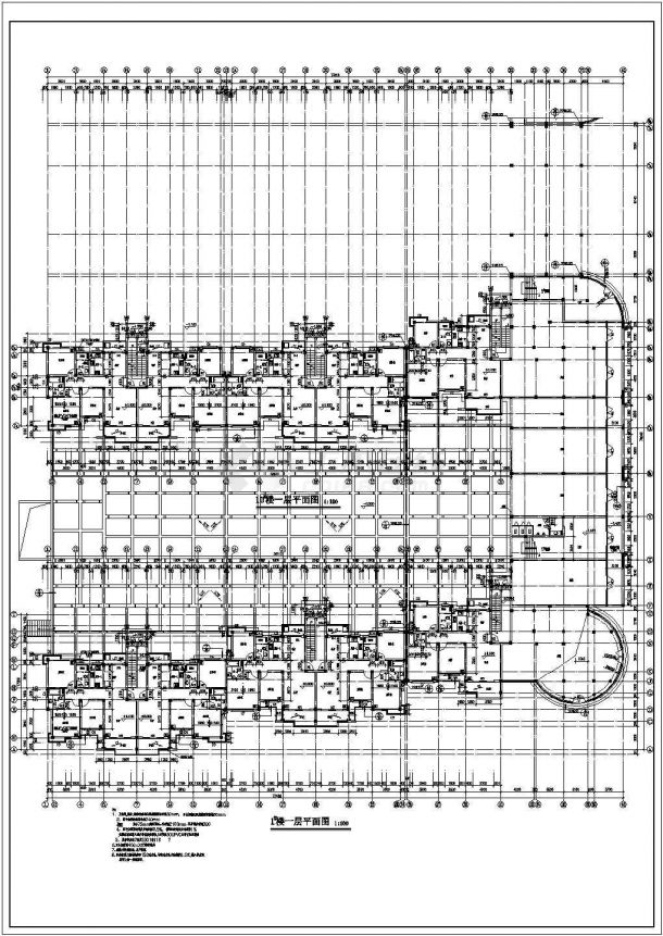 某小区住宅地下车库建筑设计施工图-图二