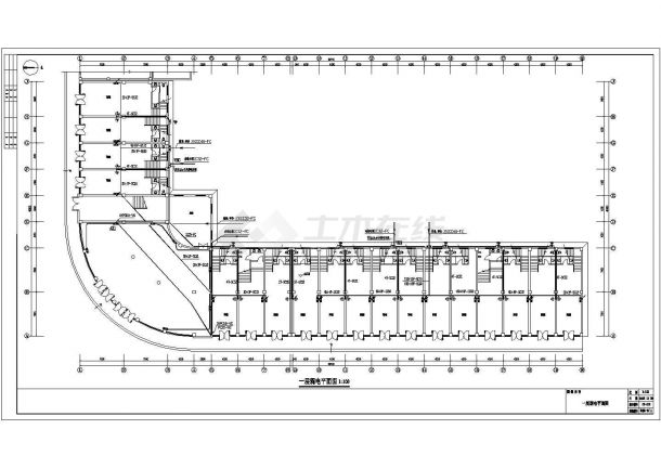 一栋3层的综合楼建筑电气设计施工图-图一
