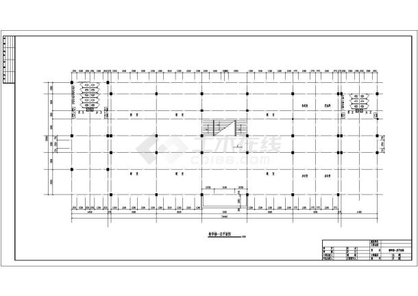 3264平米三层框架教学楼毕业设计图纸（含计算书）-图二