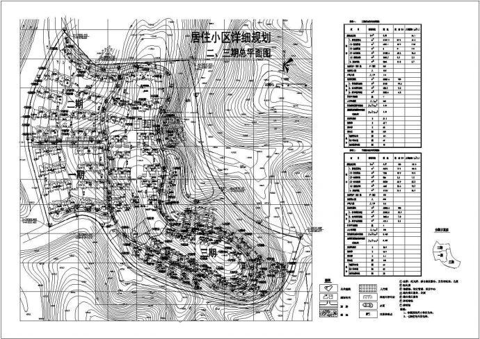 某地综合居住小区详细建筑设计规划图_图1