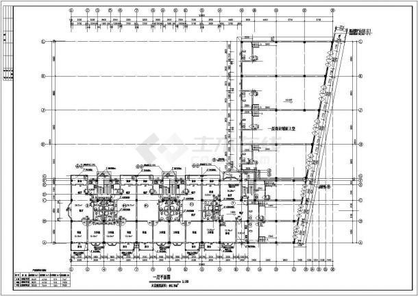 小区高层住宅建筑设计施工CAD图-图二