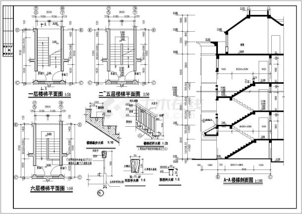 某地一套比较受欢迎的多层公寓建筑图-图二