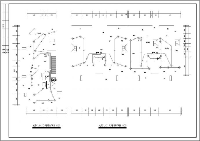 某地区多层商住楼电气CAD施工图纸_图1