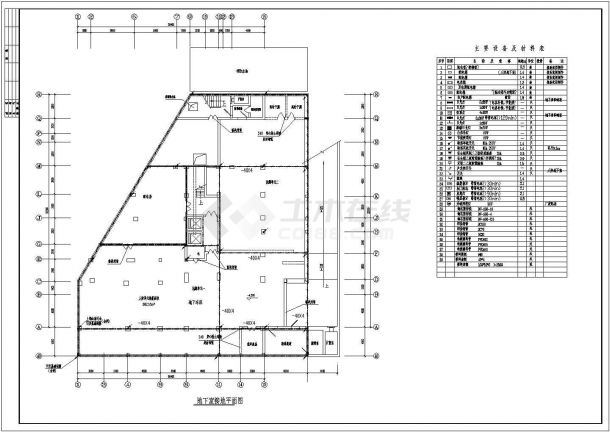 某地高层商住楼电气CAD施工图纸-图一
