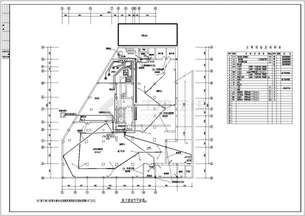 某地高层商住楼电气CAD施工图纸-图二