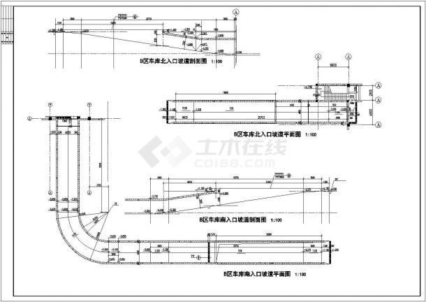 某地非人防地库建筑设计规划方案施工图-图二