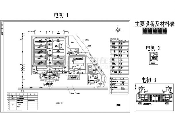 监狱电气初步设计CAD图-图一