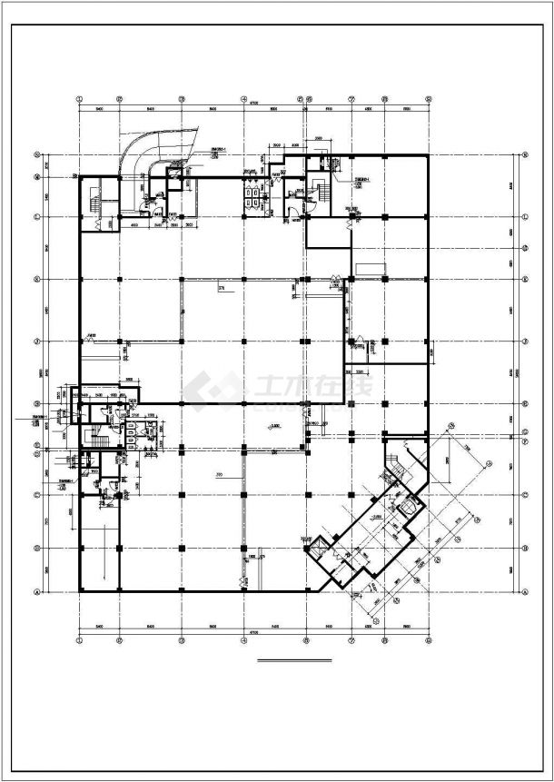 某地大型多层住宅楼建筑图（全集）-图一