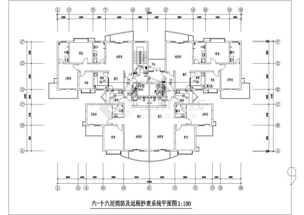 某高层住宅消防设施cad图纸全套-图二