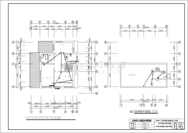 某地小区别墅全套电气设计施工图纸-图二
