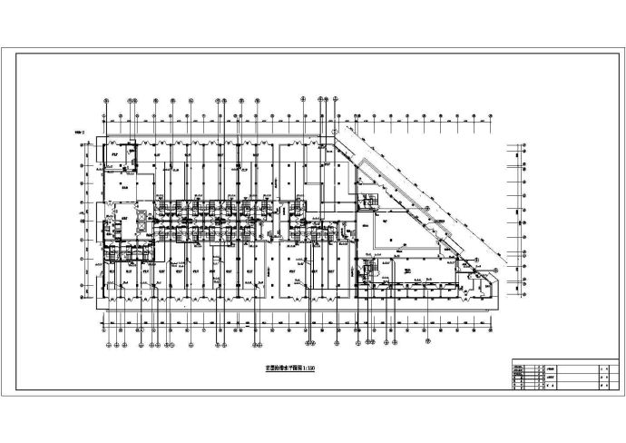 北方某五层综合住宅楼给排水系统施工设计图_图1