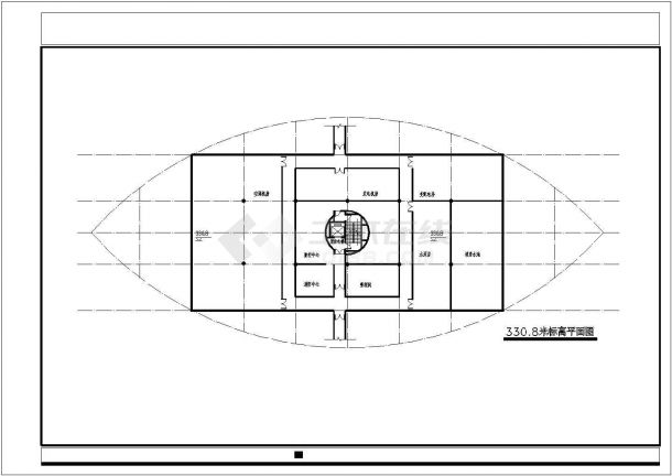 某地观光塔全套建筑设计CAD施工图-图一