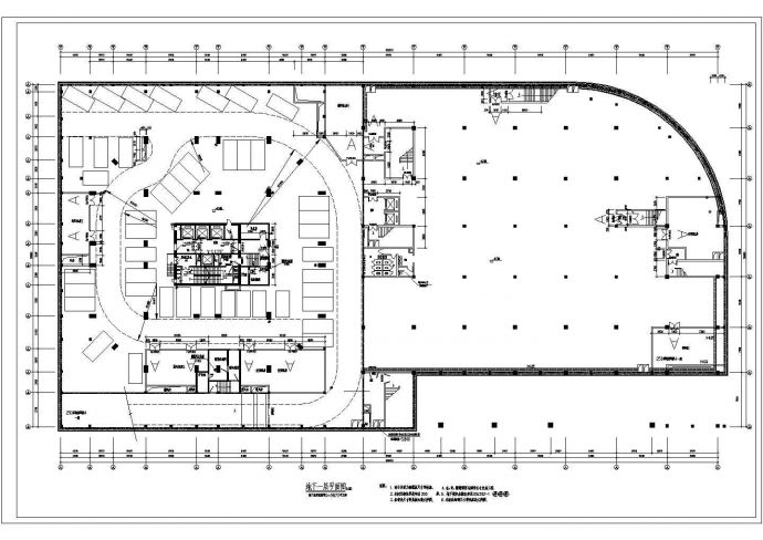 某地工程地下层建筑设计规划方案施工图_图1