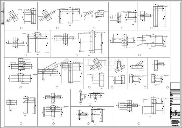 某钢结构连廊全套结构设计施工图-图二