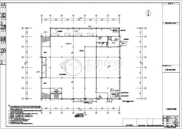 某职业高中二层食堂电气设计施工图-图二