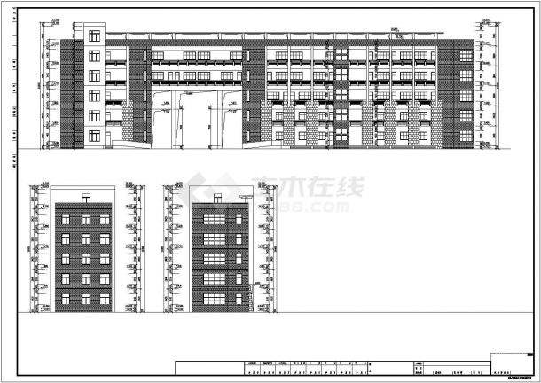 宁波某中学5层教学楼给排水设计施工图-图一