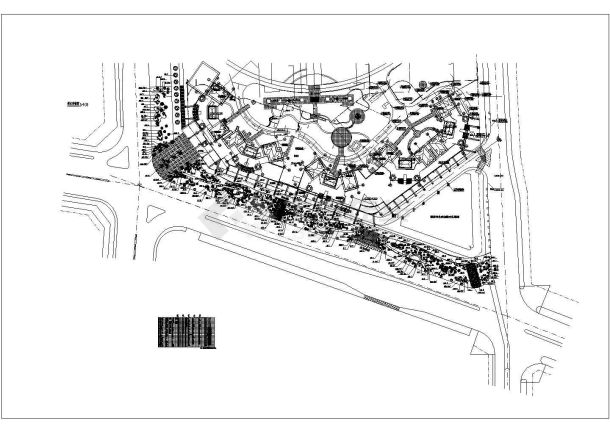 某世纪村总园林绿化CAD设计图纸-图一