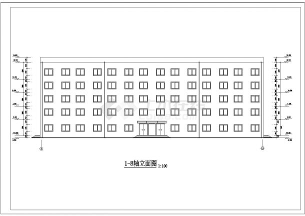 【5层】4000平米医院办公大楼毕业设计图纸-图一