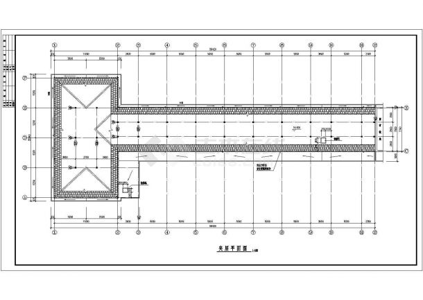 中学教学楼全套建筑设计施工CAD图-图二