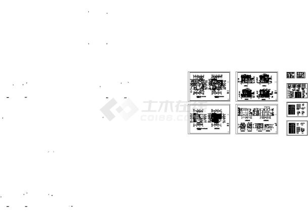 177.45平方米中西院二层别墅建筑设计cad图-图一