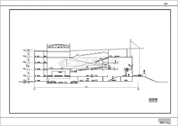 某地五层大剧院设计建筑规划方案施工图-图一