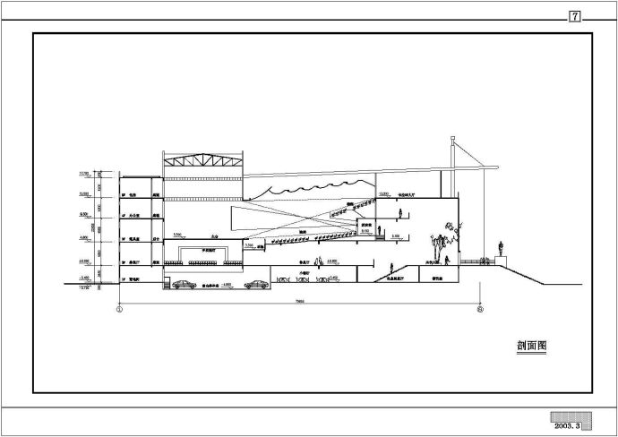 某地五层大剧院设计建筑规划方案施工图_图1