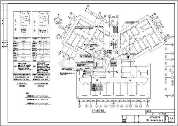 一栋11+1层住宅楼电气设计施工图-图一