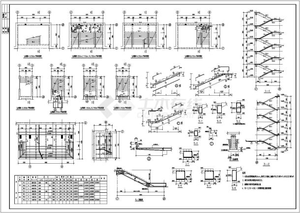 某5层砖混结构学校建筑施工CAD图-图一