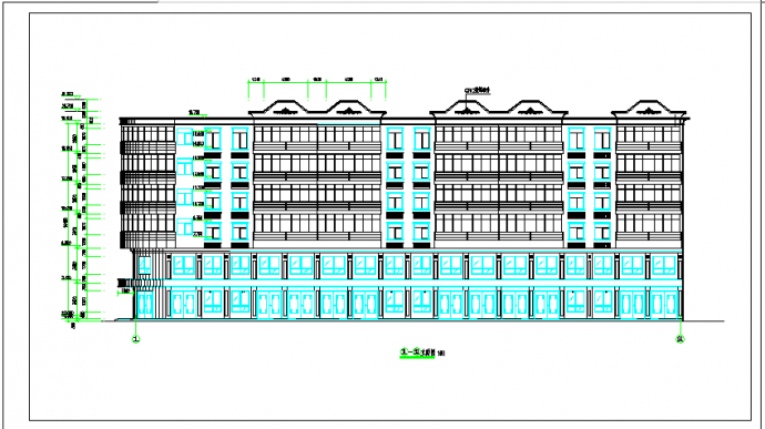 某两层底框住宅楼建筑设计施工图纸_图1