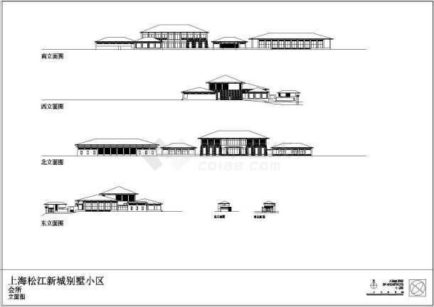 某地比较受欢迎的一套会所建筑施工图-图一