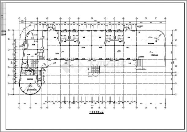 幼儿园教学楼建筑设计施工全套CAD图-图二