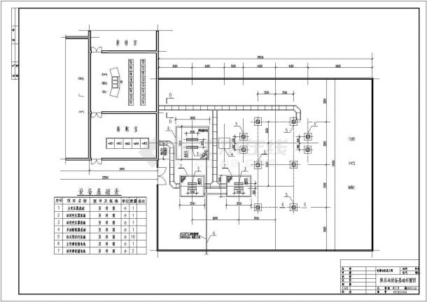 某电排降压站改造工程泵站电所设备布置图-图一