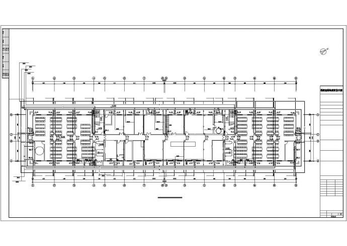 厂区多层宿舍楼给排水设计cad平立剖面施工图_图1