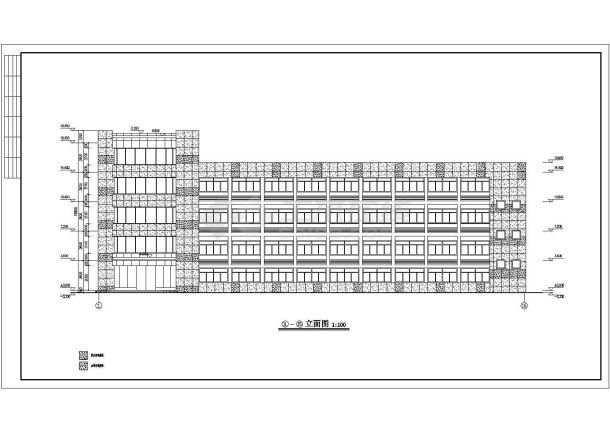 某地大型厂房办公楼建筑设计图（共15张）-图二