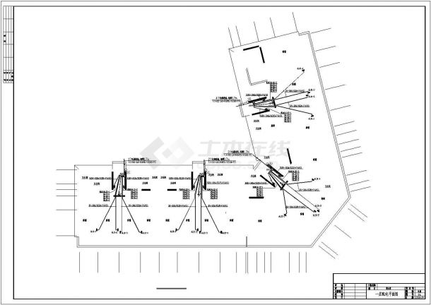 某地区综合楼电施全套CAD施工图纸-图二